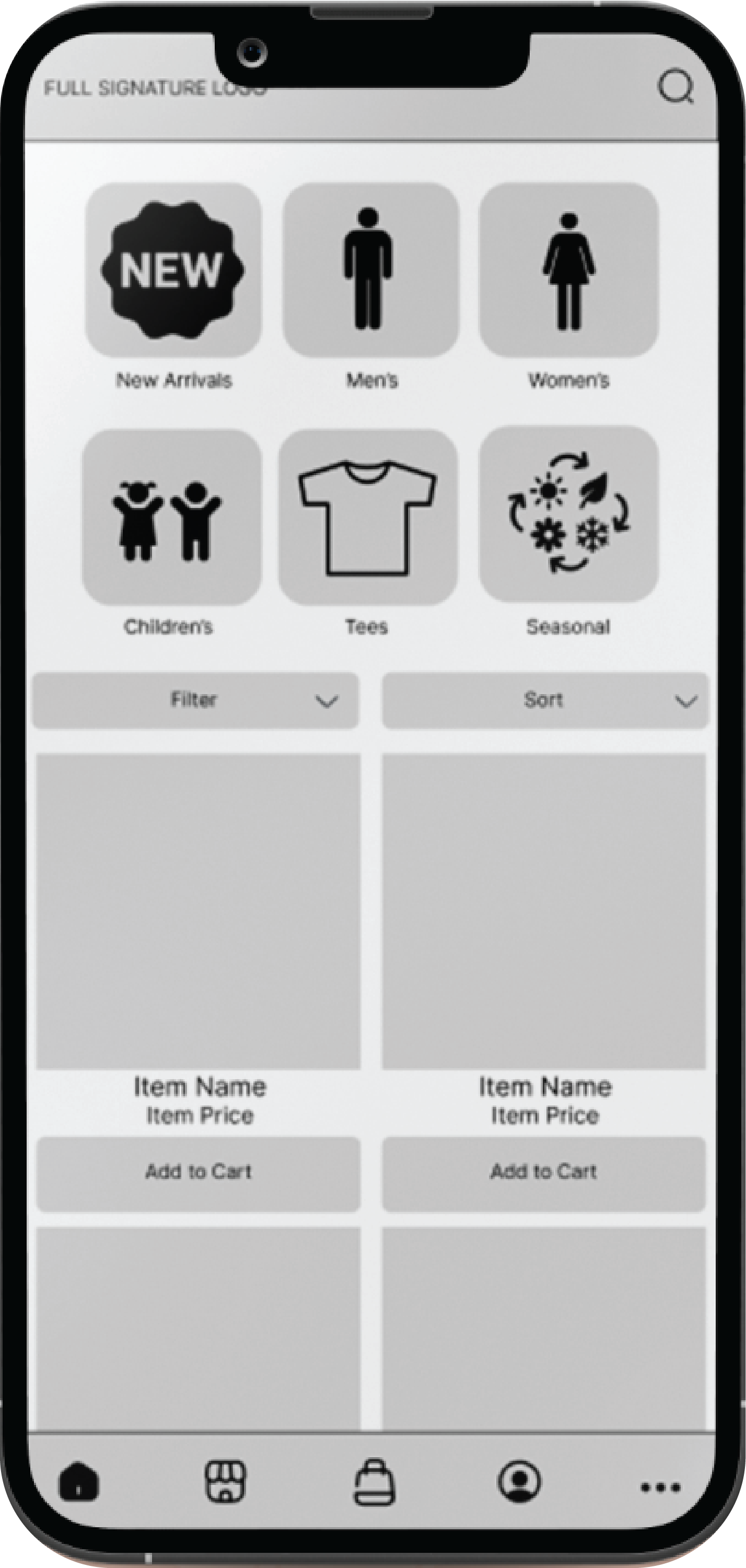 wireframe mockup